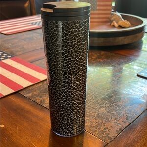 NWOT Starbucks 2022 Fall Target Black ‘Night Crackle’ Glow in the Dark Bottle